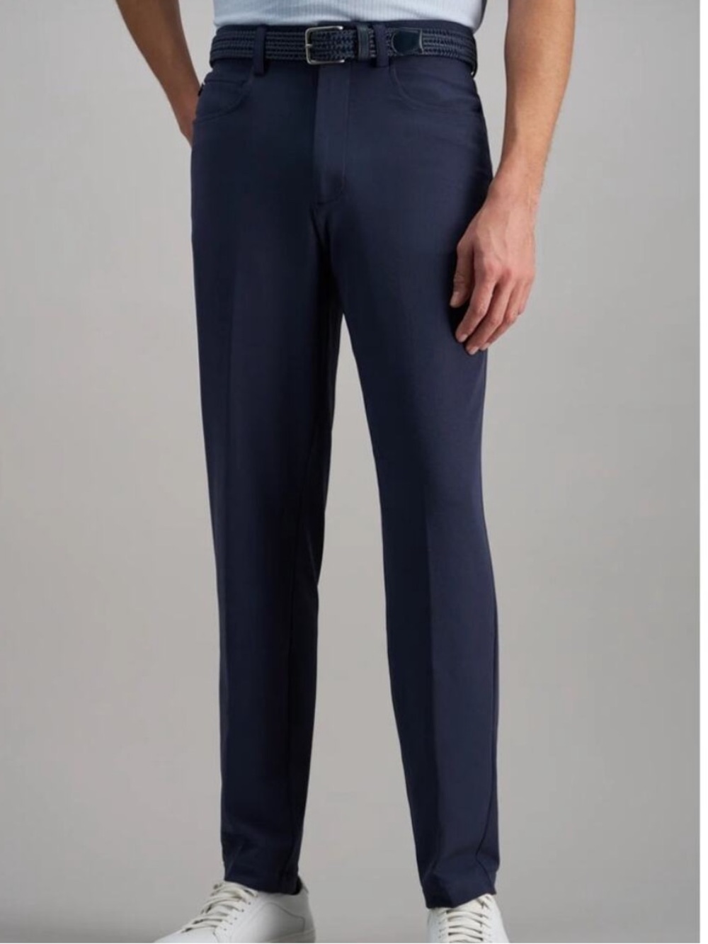 Navy Blue Haggar H26 Move Active Stretch/ Active fit pants 34x32